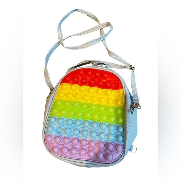 Backpack and Push Pop Kids Toy Bubble Special Needs  Fidget Autism - Picture 5 of 5